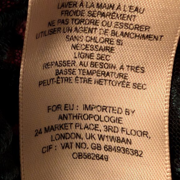 Moulinette Soeurs Womens Size S Green Pink Floral Embroidered Mesh Tunic Dress - Picture 11 of 11